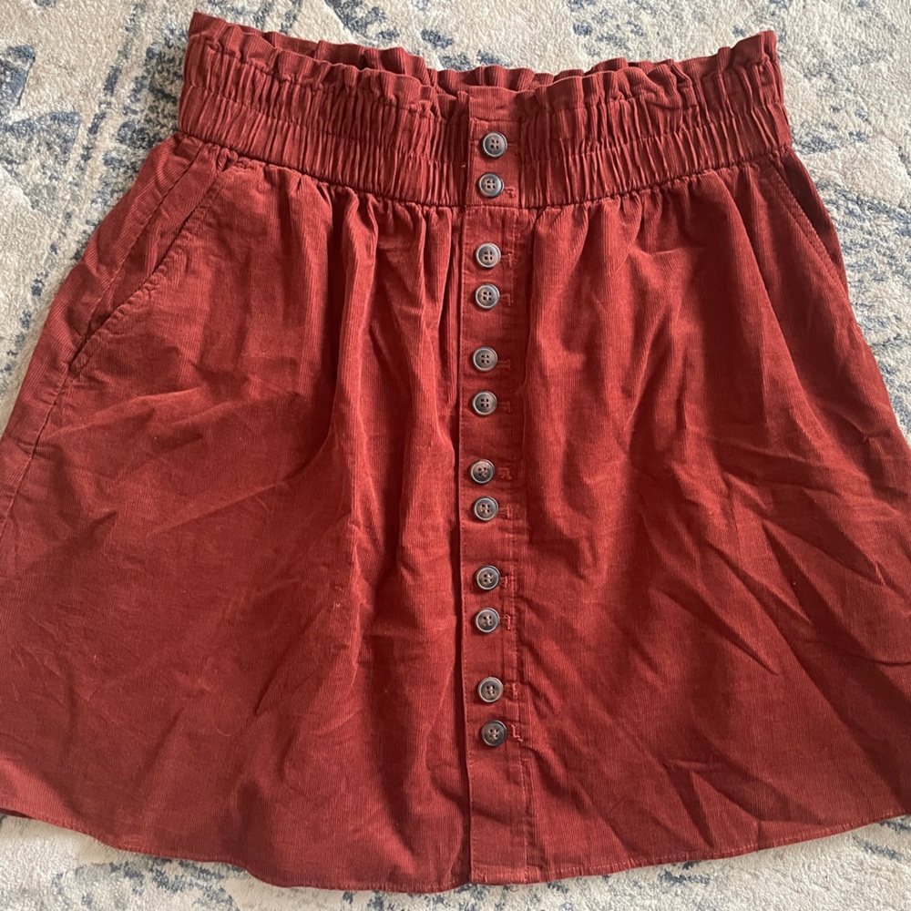 Madewell NWT Size M corduroy skirt
